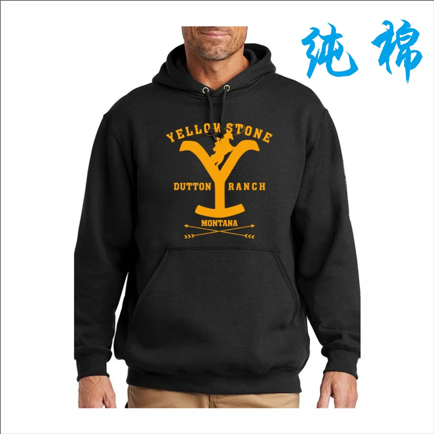In 2022, Amazon Express independent station ebay cross-border European and American printed hoodie with hoodie for men and women