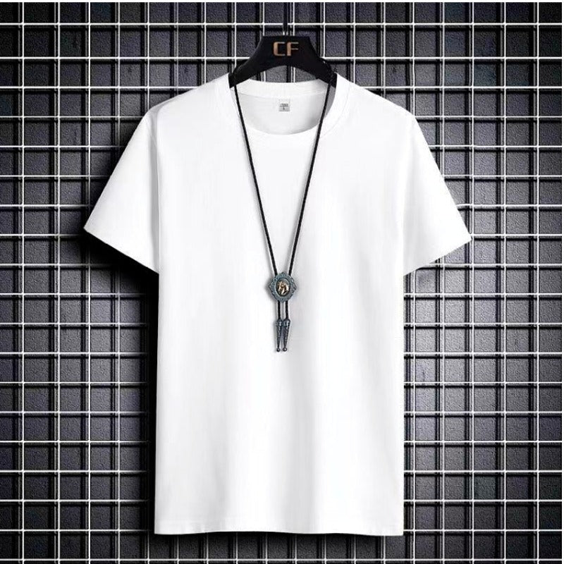 American retro cotton short sleeve T-shirt men's summer port wind ins tide brand couple clothes loose high street half sleeve clothes tide