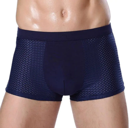 Men's Mid-Rise Striped Soft Breathable Boxers (Direct Sale)