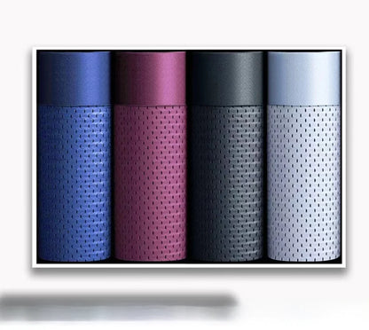 Men's Mid-Rise Striped Soft Breathable Boxers (Direct Sale)