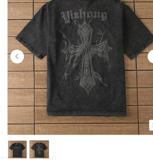 Printed short sleeve T-shirt men oversize loose American half sleeve