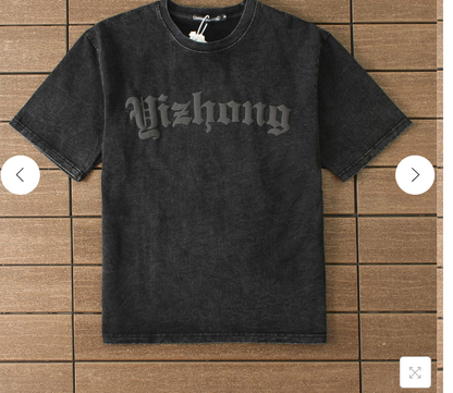 Printed short sleeve T-shirt men oversize loose American half sleeve