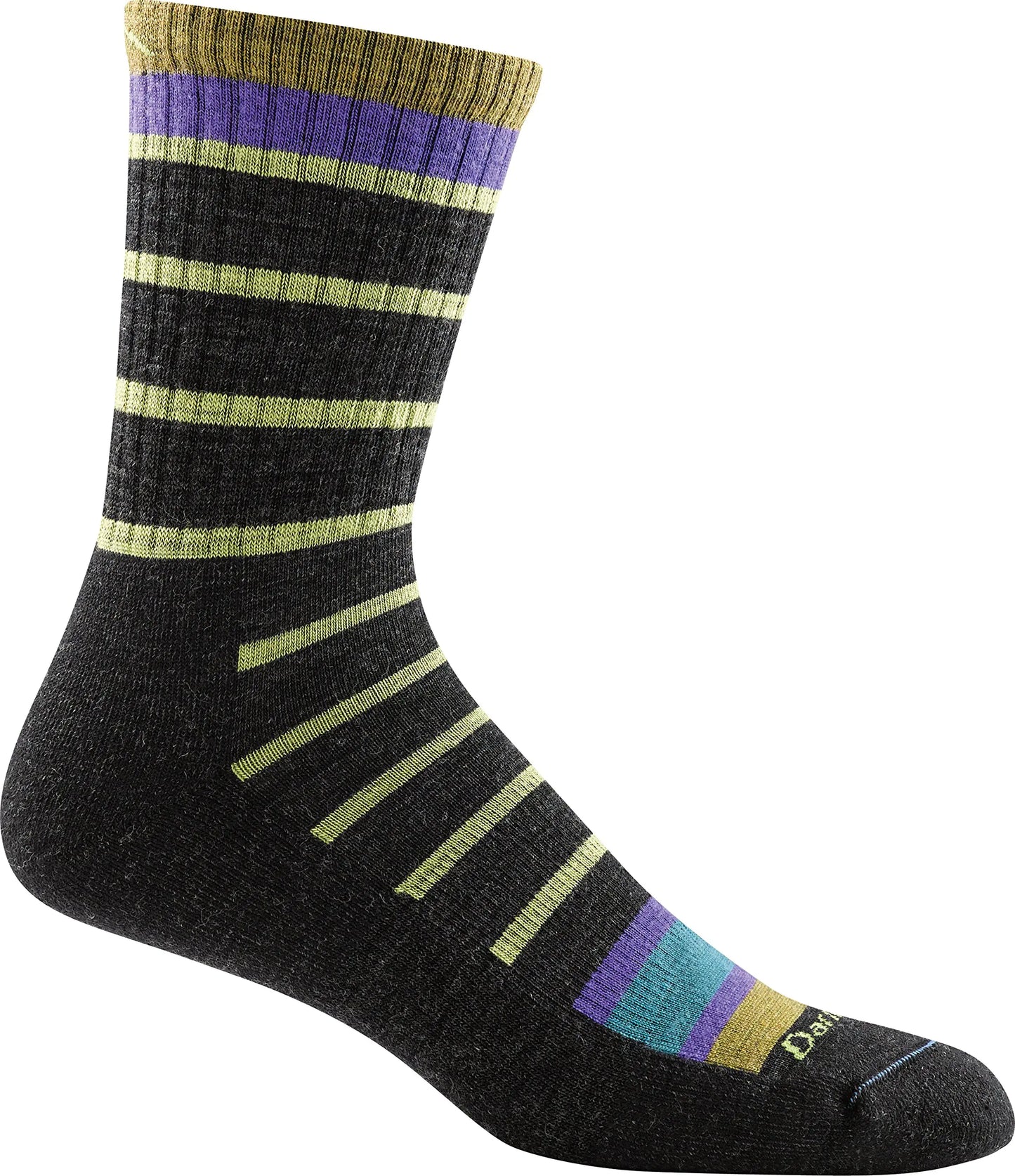 Darn Tough Hiking Socks for Men - Merino Wool Socks for Men Breathable Crew Socks for Men Lightweight Moisture Wicking Socks for Summer Hiking Comfort Hiking Gear for Men - Burgundy Medium