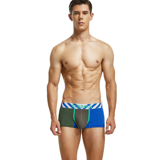 Breathable Boxers for Young Men with Concave-Convex Design