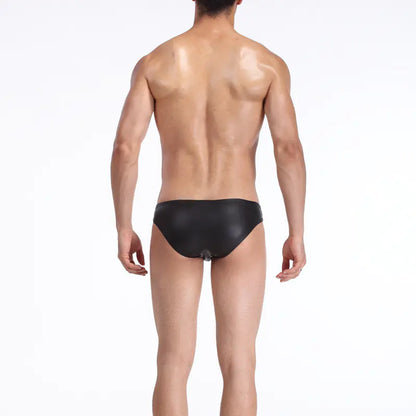 Men's Sexy Faux Leather Briefs & Boxers