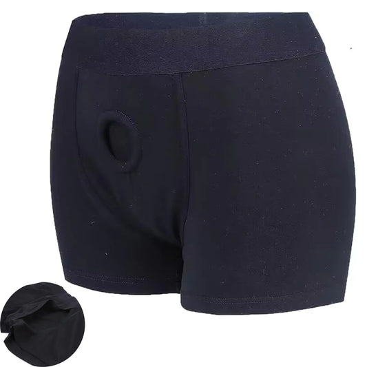 hxfivver Strap On Harness Strap On Boxers For Women Strapless Strap On For Women For Men Strap On Underwear Harness Plus Size Black