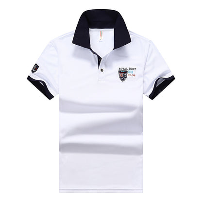 Men's casual half-sleeve lapel polo shirt for men