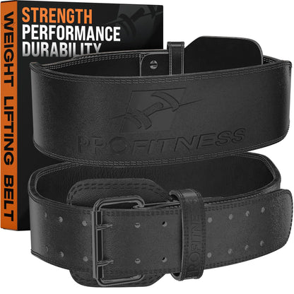 Weight Lifting Belt for Men & Women - Deadlift Belt for Men Weight Belt - Exercise Belt for Men & Womens Weightlifting Belt - Squat Belts for Men Back Support (Black/Black Small)